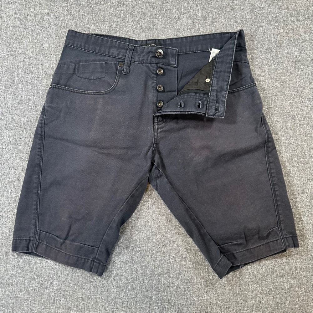 Jack & Jones Mens Navy Blue Cotton‎ Loose Fit Chino Shorts Button Fly Size M